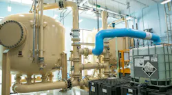 An anion exchange system can provide a smaller footprint and lower height, while requiring fewer lead-lag pairs of vessels for a similar lifecycle cost to GAC.