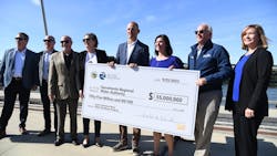 Presentation of a $55 million check to the Sacramento Regional Water Authority from the Department of Water Resources and the California Natural Resources Agency. Photo taken on September 25, 2023.
