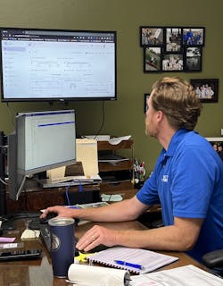 Clay Evers working in the Rio dashboard. Clay Evers working in the Rio dashboard.