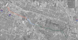 Overall map of the North 60 Line. Overall map of the North 60 Line.