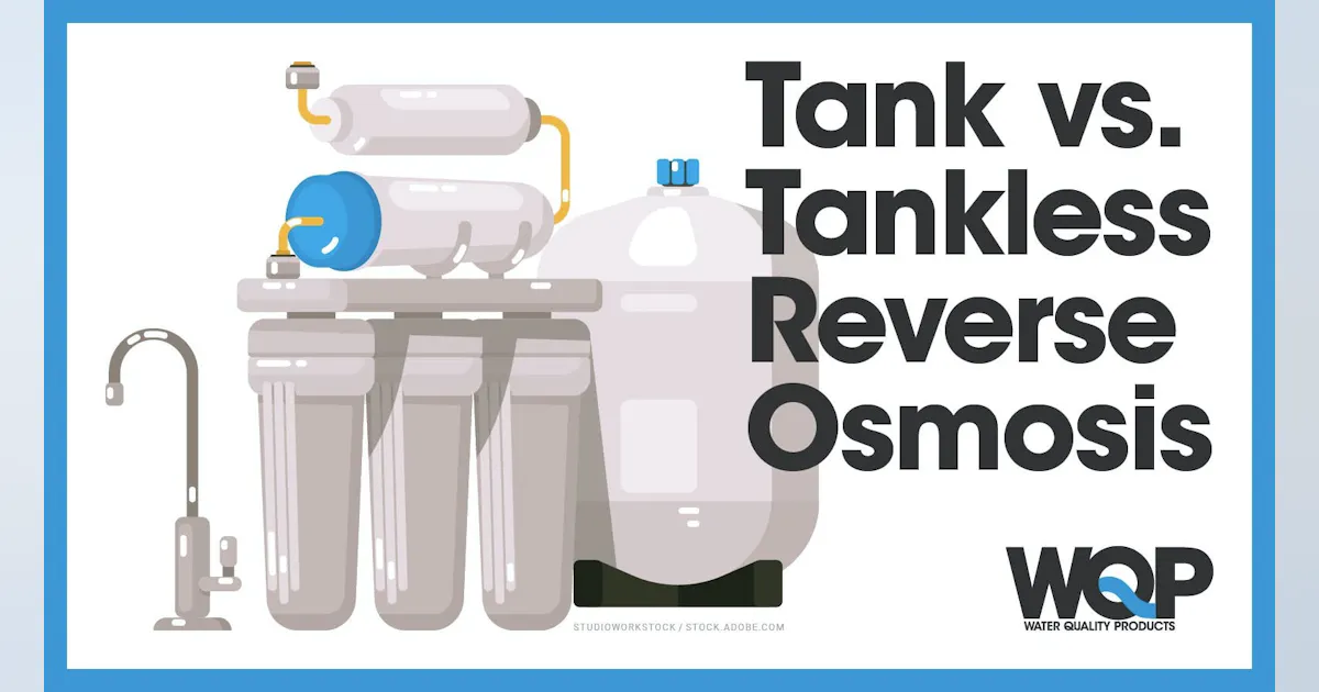 tank vs tankless reverse osmosis system comparison infographic