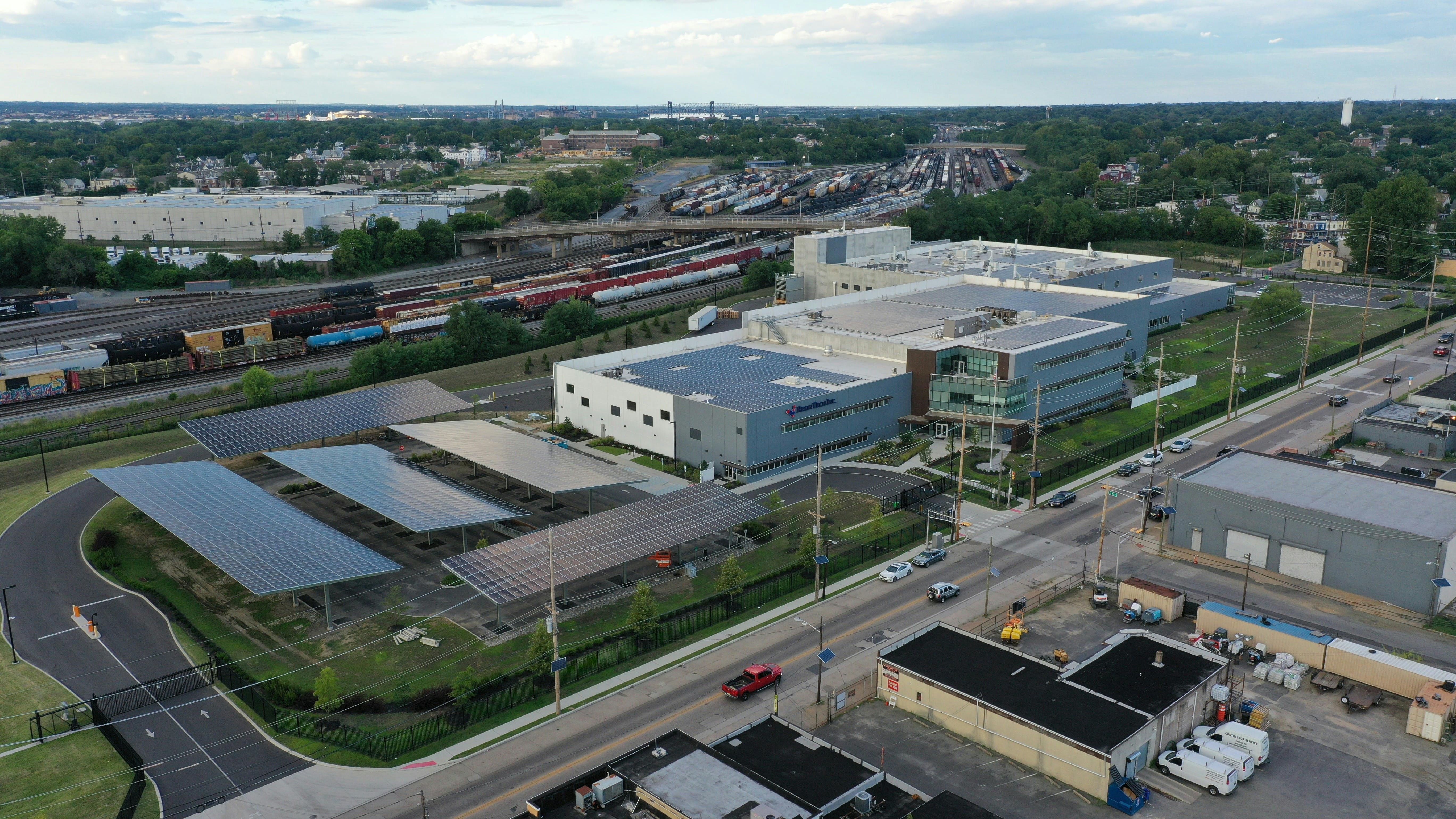 ResinTech's U.S. headquarters and resin factory in Camden, New Jersey.