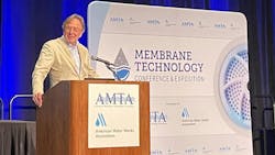 Erik Roesink at the 2024 Membrane Technology Conference and Exposition. Photo credit of NX Filtration. Erik Roesink at the 2024 Membrane Technology Conference and Exposition. Photo credit of NX Filtration.