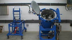 Booster station installations also use ChlorTainers designed for 150-lb. chlorine gas cylinders. Booster station installations also use ChlorTainers designed for 150-lb. chlorine gas cylinders.