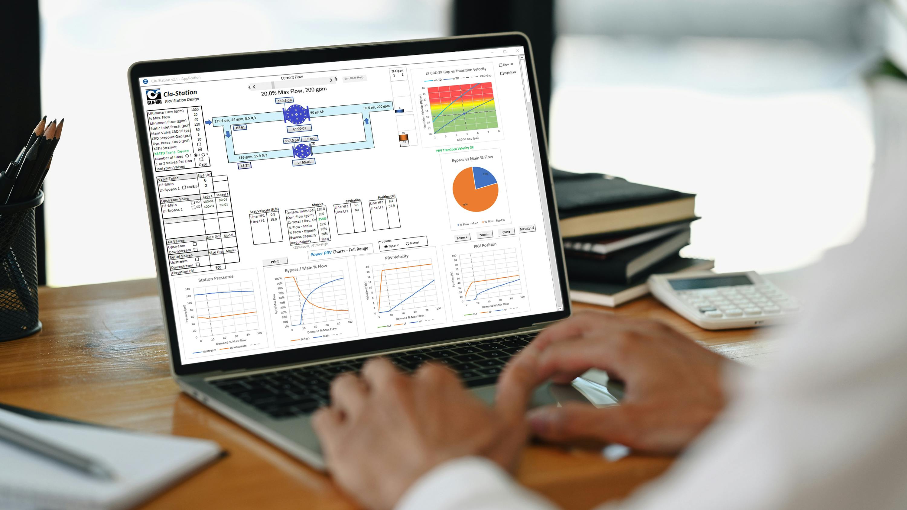 Cla-Station on a laptop.