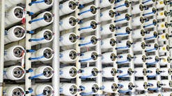 Reverse osmosis membranes used in a desalination plant. Reverse osmosis membranes used in a desalination plant.