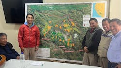 ECOAN team from left to right: Gregorio Ferro Meza, Sandro Arias, Beto Cruz Apaza, Constantino Aucca Chutas, and Florentino Champi Ccasa. Photo taken by Kaitlin Spiridellis on September 19, 2024. ECOAN team from left to right: Gregorio Ferro Meza, Sandro Arias, Beto Cruz Apaza, Constantino Aucca Chutas, and Florentino Champi Ccasa. Photo taken by Kaitlin Spiridellis on September 19, 2024.