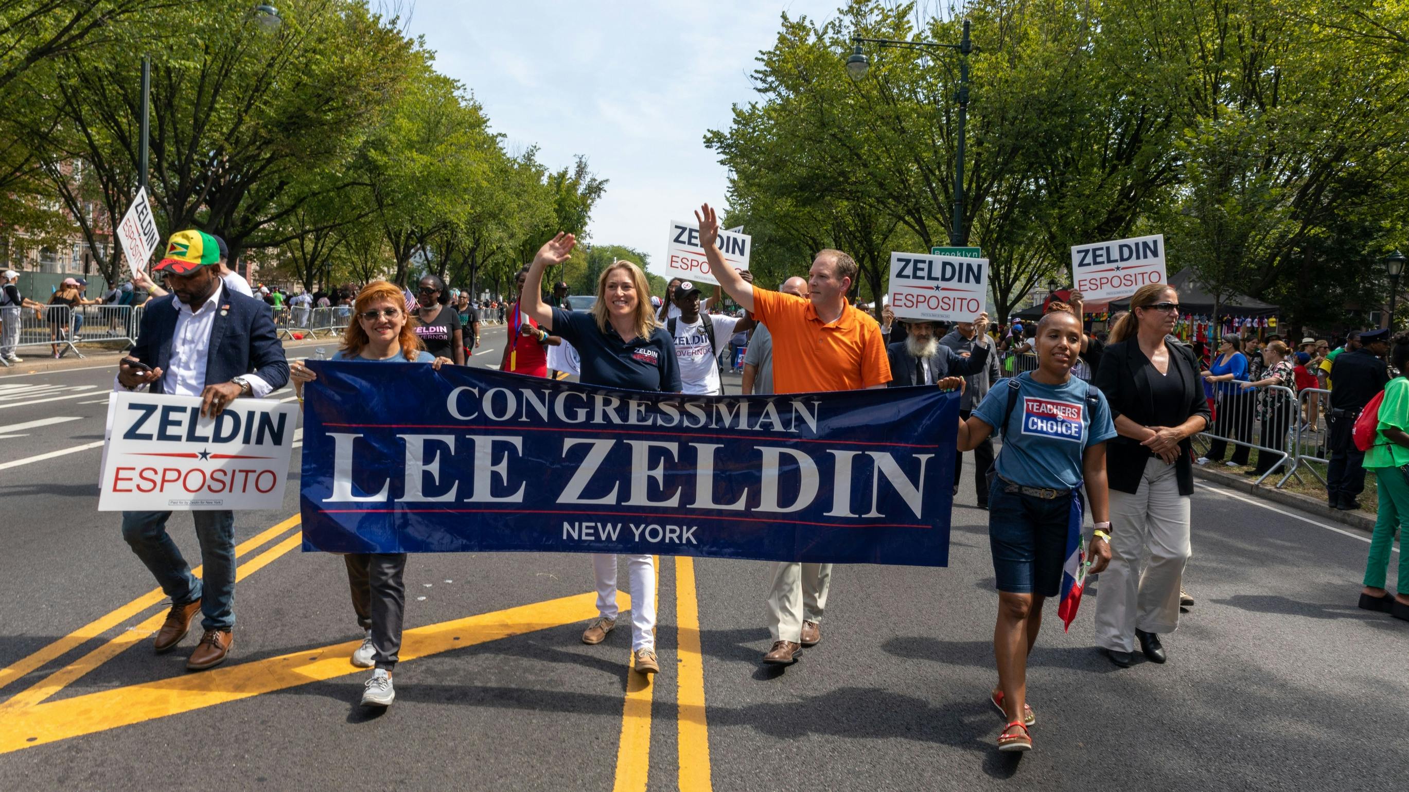 The West Indian Labor Day Parade 2022 in Brooklyn NY with Alison Esposito and Lee Zeldin.