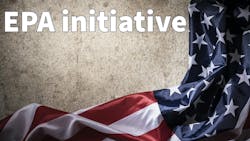 America flag of fabric with copy space concrete board background, Stars and stripes, United states of America. America flag of fabric with copy space concrete board background, Stars and stripes, United states of America.