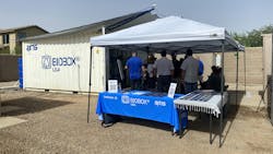 Figure 4: Open house event in June 2024 provided participants with an inside look at the live demonstration of the BIOBOX biological denitrification system at the Town of Gilbert. Figure 4: Open house event in June 2024 provided participants with an inside look at the live demonstration of the BIOBOX biological denitrification system at the Town of Gilbert.