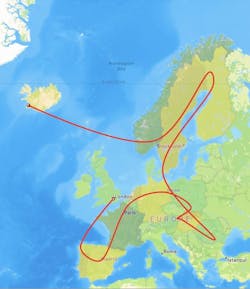 My route around Europe, starting in London, England and ending in Reykjavík, Iceland. My route around Europe, starting in London, England and ending in Reykjavík, Iceland.