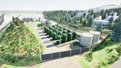 Rendering of PFAS treatment facility in Vancouver, Washington Rendering of PFAS treatment facility in Vancouver, Washington