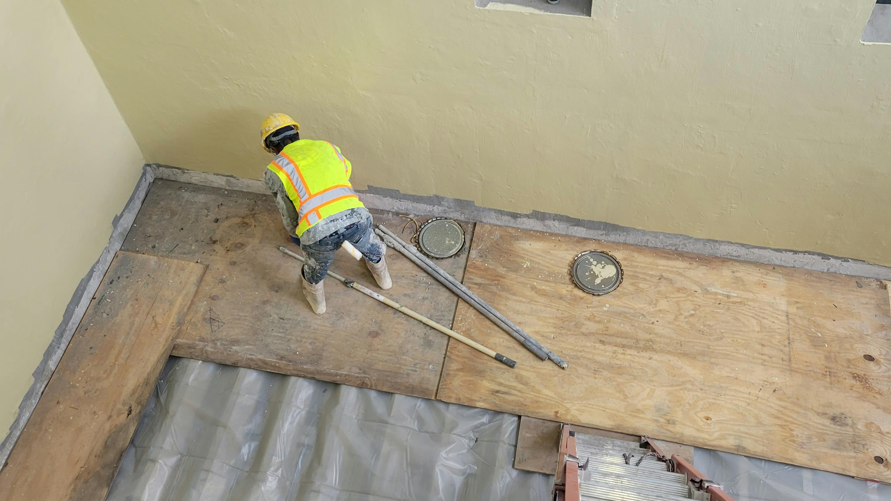 Figure 6: Final coatings included multiple layers of Macropoxy 5500 for durability, with Pro Industrial epoxy applied on moisture-prone surfaces for breathable, uniform protection.