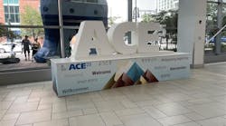 The AWWA Ace sign at the Colorado Convention Center in Denver, Colorado. The AWWA Ace sign at the Colorado Convention Center in Denver, Colorado.