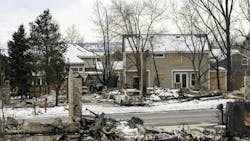 The aftermath of the high winds and flames of the Marshall Fire The aftermath of the high winds and flames of the Marshall Fire