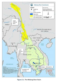 Map of the Mekong River Basin from the MRC’s Basin Development Strategy 2021-2030 Map of the Mekong River Basin from the MRC’s Basin Development Strategy 2021-2030