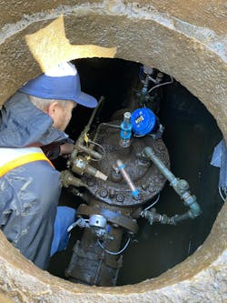 Installing the Cla-Val XP2F on PRV. Installing the Cla-Val XP2F on PRV.