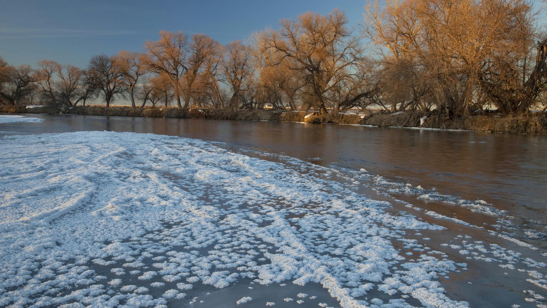 Winter on South Platte River, Colorado