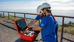 Aganova engineers in the field. Aganova engineers in the field.