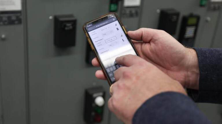 Water data entry in the Waterly phone app