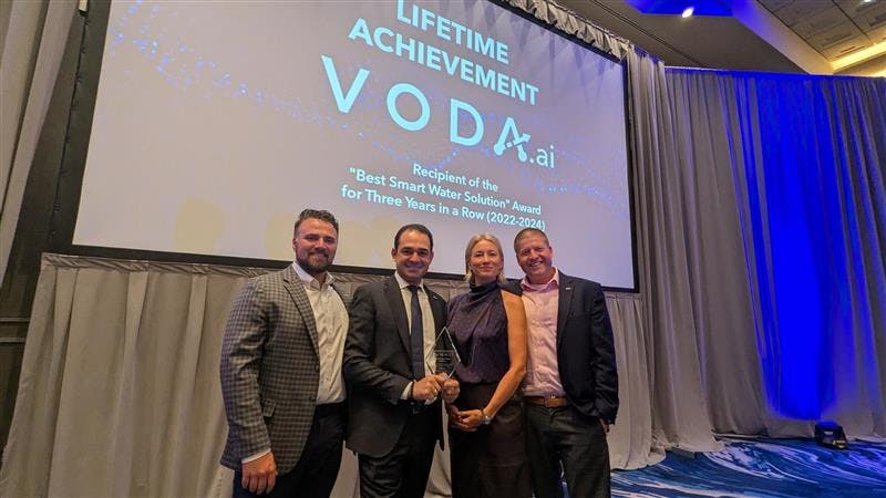 Voda.ai earns lifetime achievement award at Smart Water Summit
