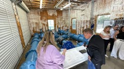 Industry experts gathered at the City of Conroe's Well No. 21 WTP as part of a Schneider Electric event about open, software-defined automation. Industry experts gathered at the City of Conroe's Well No. 21 WTP as part of a Schneider Electric event about open, software-defined automation.