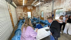 Industry experts gathered at the City of Conroe's Well No. 21 WTP as part of a Schneider Electric event about open, software-defined automation. Industry experts gathered at the City of Conroe's Well No. 21 WTP as part of a Schneider Electric event about open, software-defined automation.