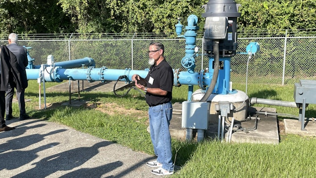 Jason Rodriguez, City of Conroe, explains how EAE has been implemented at one of the city's wells.