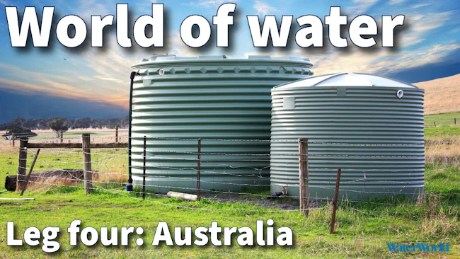 Eco friendly fresh water tanks on rural property