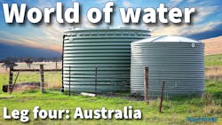Eco friendly fresh water tanks on rural property Eco friendly fresh water tanks on rural property
