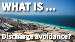 Modern desalination plant on the shores of the Arabian Gulf Modern desalination plant on the shores of the Arabian Gulf