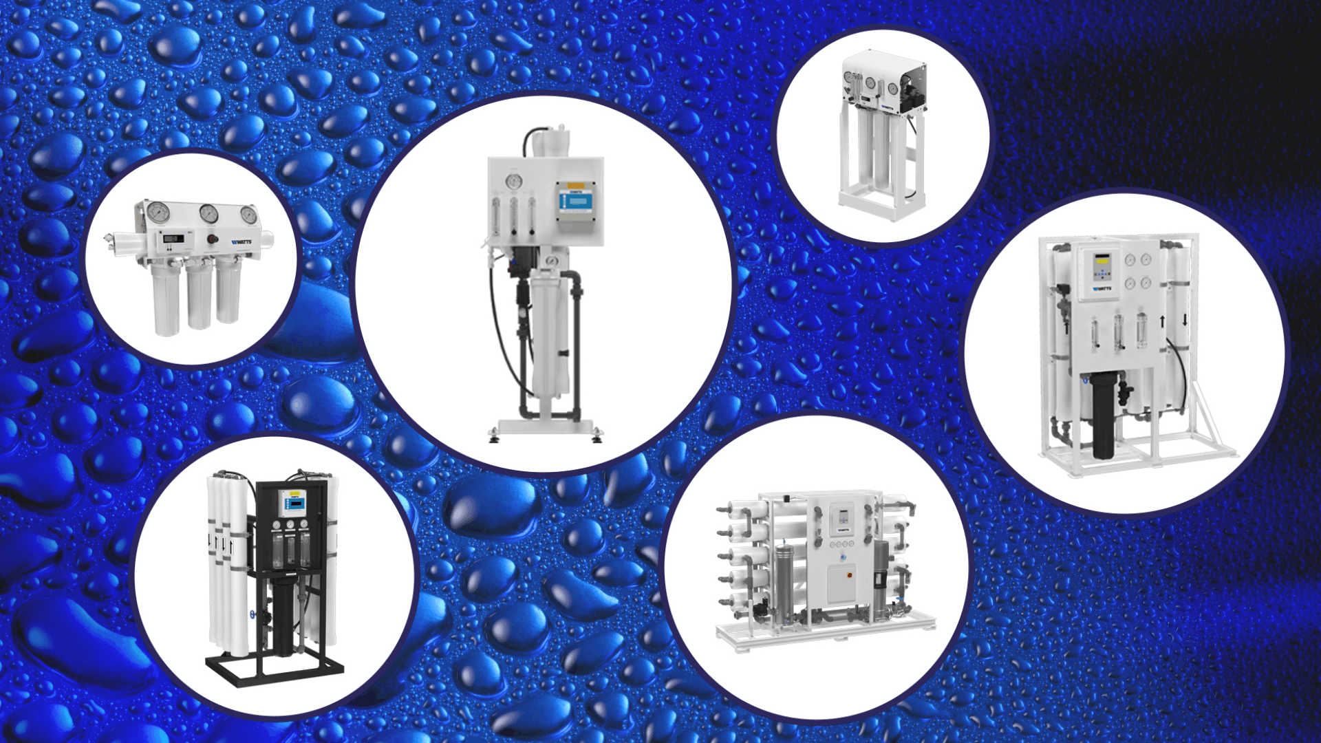 Watts Pure Water commerical RO portfolio. Photo credit: Watts