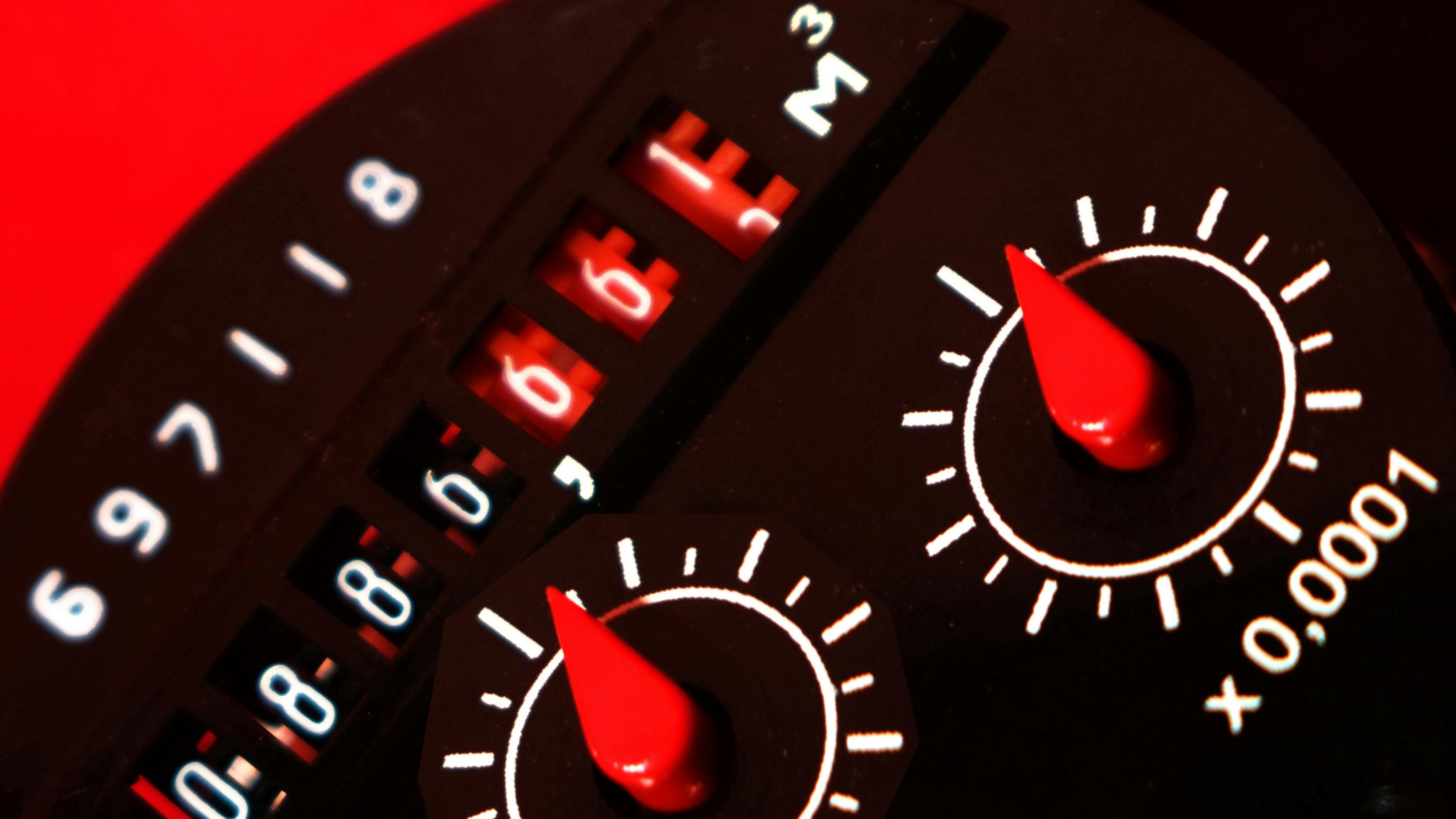 Cubic feet water meter