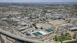 Aerial view of downtown Yuma, Arizona Aerial view of downtown Yuma, Arizona