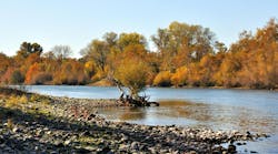 Fall on the Sacramento River, near Red Bluff California Fall on the Sacramento River, near Red Bluff California