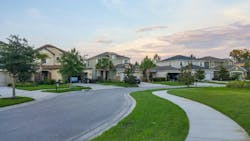 House and road in Florida, taken in Tampa House and road in Florida, taken in Tampa