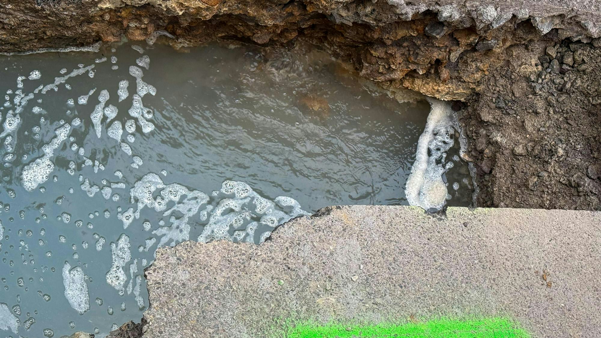 Water Leak in a street