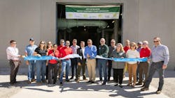 De Soto Mayor Rick Walker cuts the ribbon celebrating the completion of the water treatment plant expansion De Soto Mayor Rick Walker cuts the ribbon celebrating the completion of the water treatment plant expansion