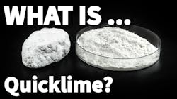 Calcium oxide, also called quicklime Calcium oxide, also called quicklime