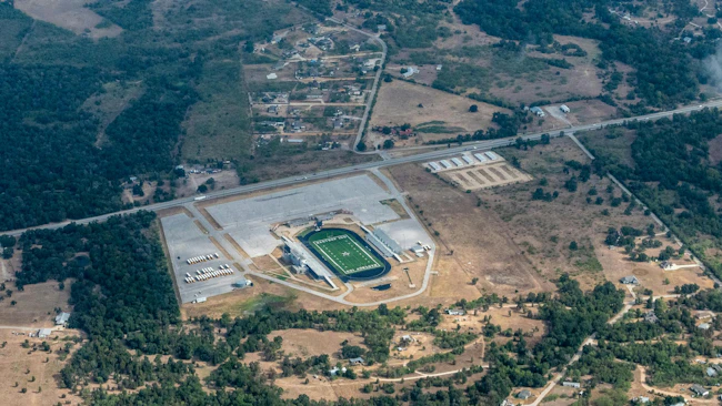 Aerial view of the Bastrop Independent School district