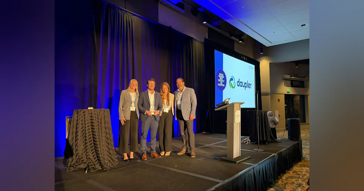 Daupler Wins 'Best Smart Water Product or Solution' at SWS26