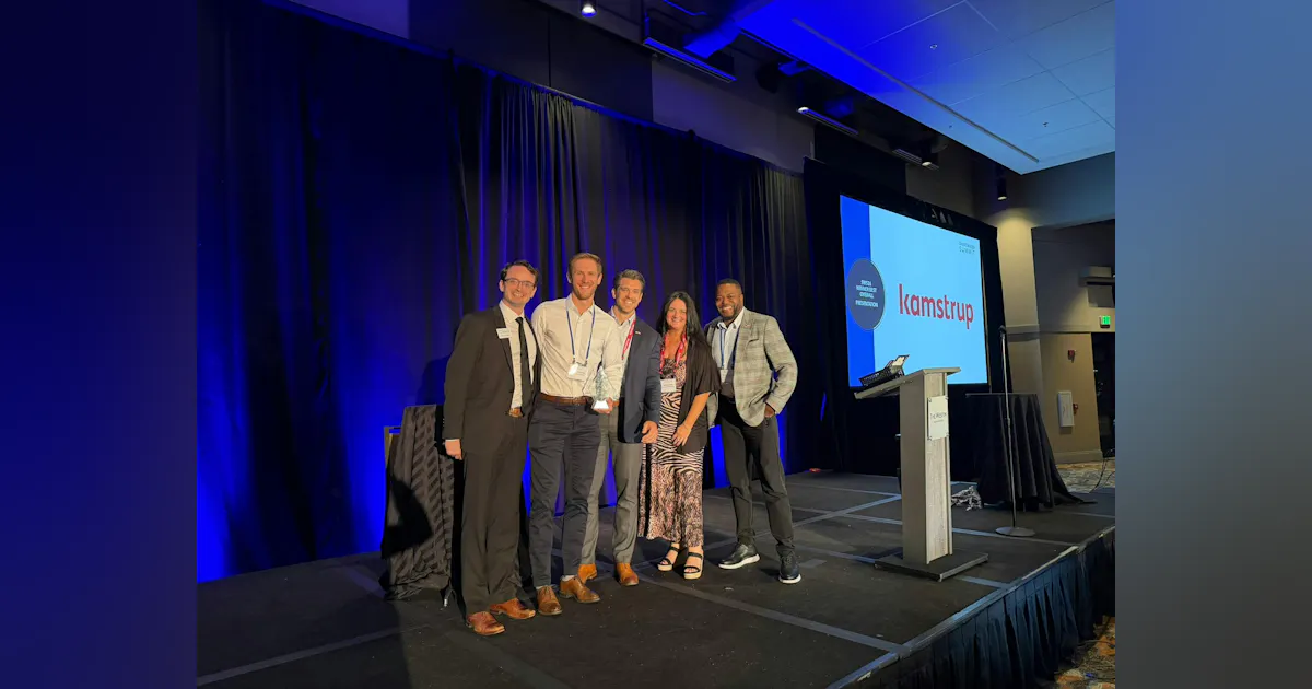 Kamstrup wins 'Best Overall Vendor Presentation' at SWS26